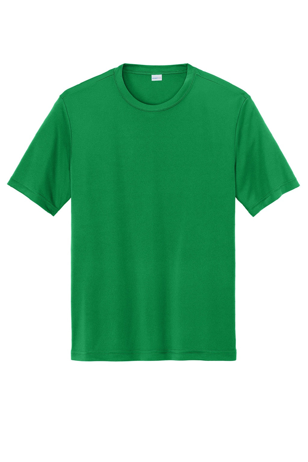 Sport-Tek ST350/TST350 Mens Competitor Moisture Wicking Short Sleeve Crewneck T-Shirt True Kelly Green Flat Front