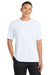 Sport-Tek ST350/TST350 Mens Competitor Moisture Wicking Short Sleeve Crewneck T-Shirt White Model Front