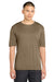 Sport-Tek ST350/TST350 Mens Competitor Moisture Wicking Short Sleeve Crewneck T-Shirt Woodland Brown Model Front