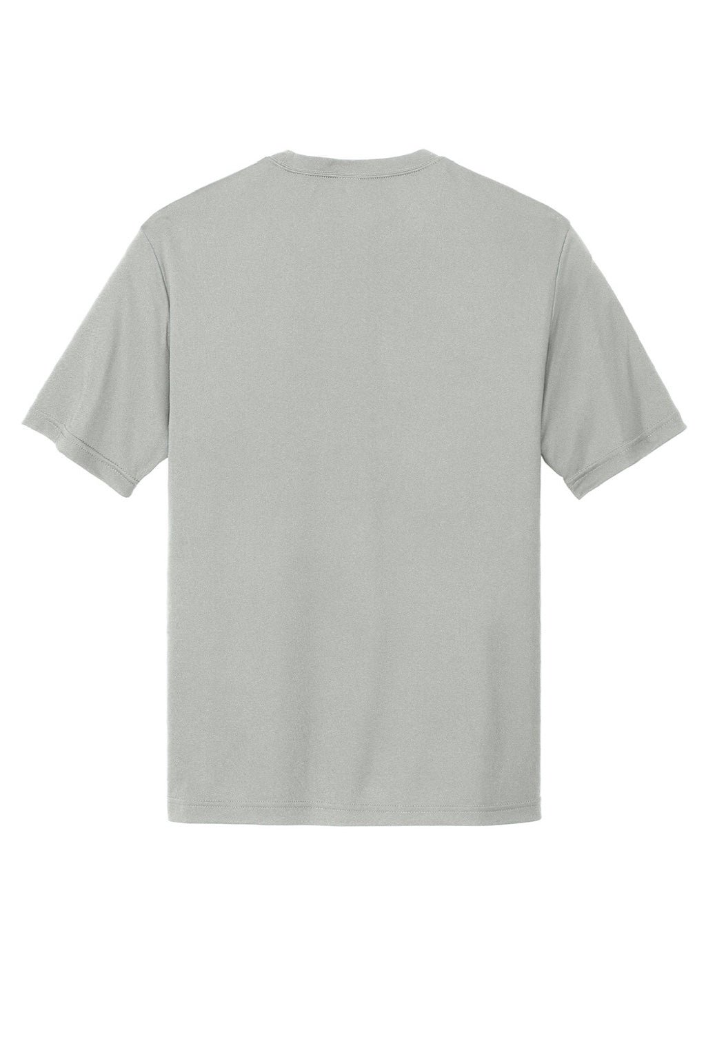 Sport-Tek ST350/TST350 Mens Competitor Moisture Wicking Short Sleeve Crewneck T-Shirt Silver Grey Flat Back