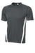 Sport-Tek ST351 Mens Competitor Moisture Wicking Short Sleeve Crewneck T-Shirt Iron Grey/White Flat Front