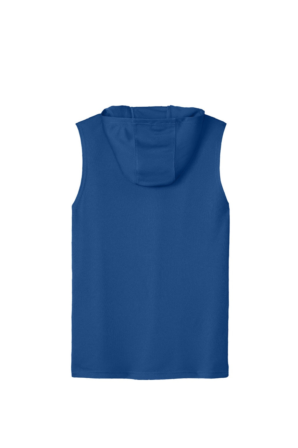 Sport-Tek ST352H Mens Moisture Wicking Competitor Hooded Tank Top Hoodie Royal Blue Flat Back