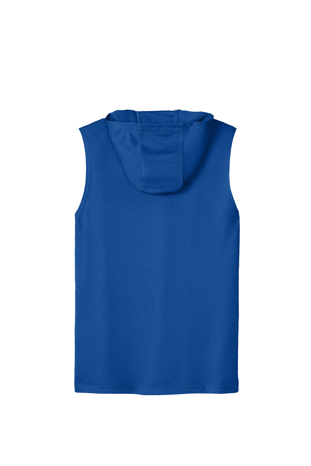 Sport-Tek ST352H Mens Moisture Wicking Competitor Hooded Tank Top Hoodie True Royal Blue Flat Back