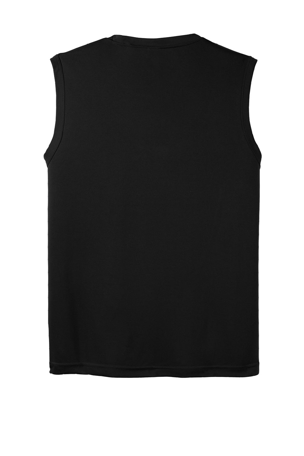 Sport-Tek ST352 Mens Competitor Moisture Wicking Tank Top Black Flat Back