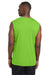 Sport-Tek ST352 Mens Competitor Moisture Wicking Tank Top Lime Shock Green Model Back