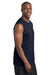 Sport-Tek ST352 Mens Competitor Moisture Wicking Tank Top True Navy Blue Model Side