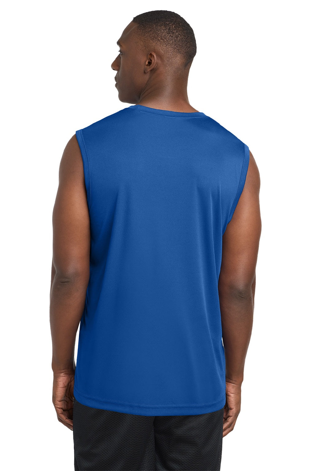 Sport-Tek ST352 Mens Competitor Moisture Wicking Tank Top True Royal Blue Model Back