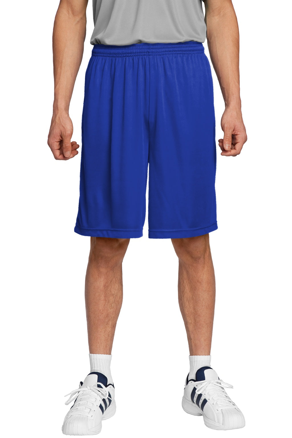 Sport-Tek ST355 Mens Competitor Moisture Wicking Shorts Royal Blue Model Front
