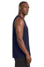 Sport-Tek ST356 Mens Competitor Moisture Wicking Tank Top True Navy Blue Model Side