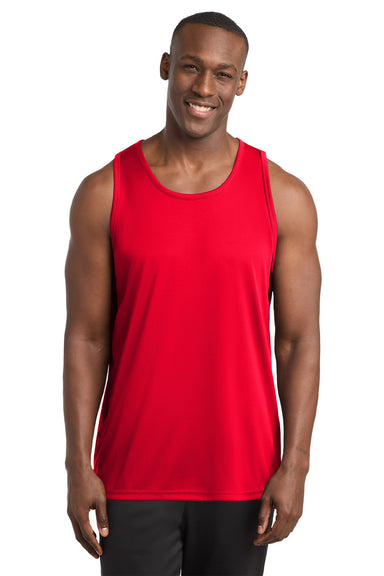 Sport-Tek ST356 Mens Competitor Moisture Wicking Tank Top True Red Model Front
