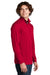 Sport-Tek ST357 Mens Competitor Moisture Wicking 1/4 Zip Sweatshirt Deep Red Model Side