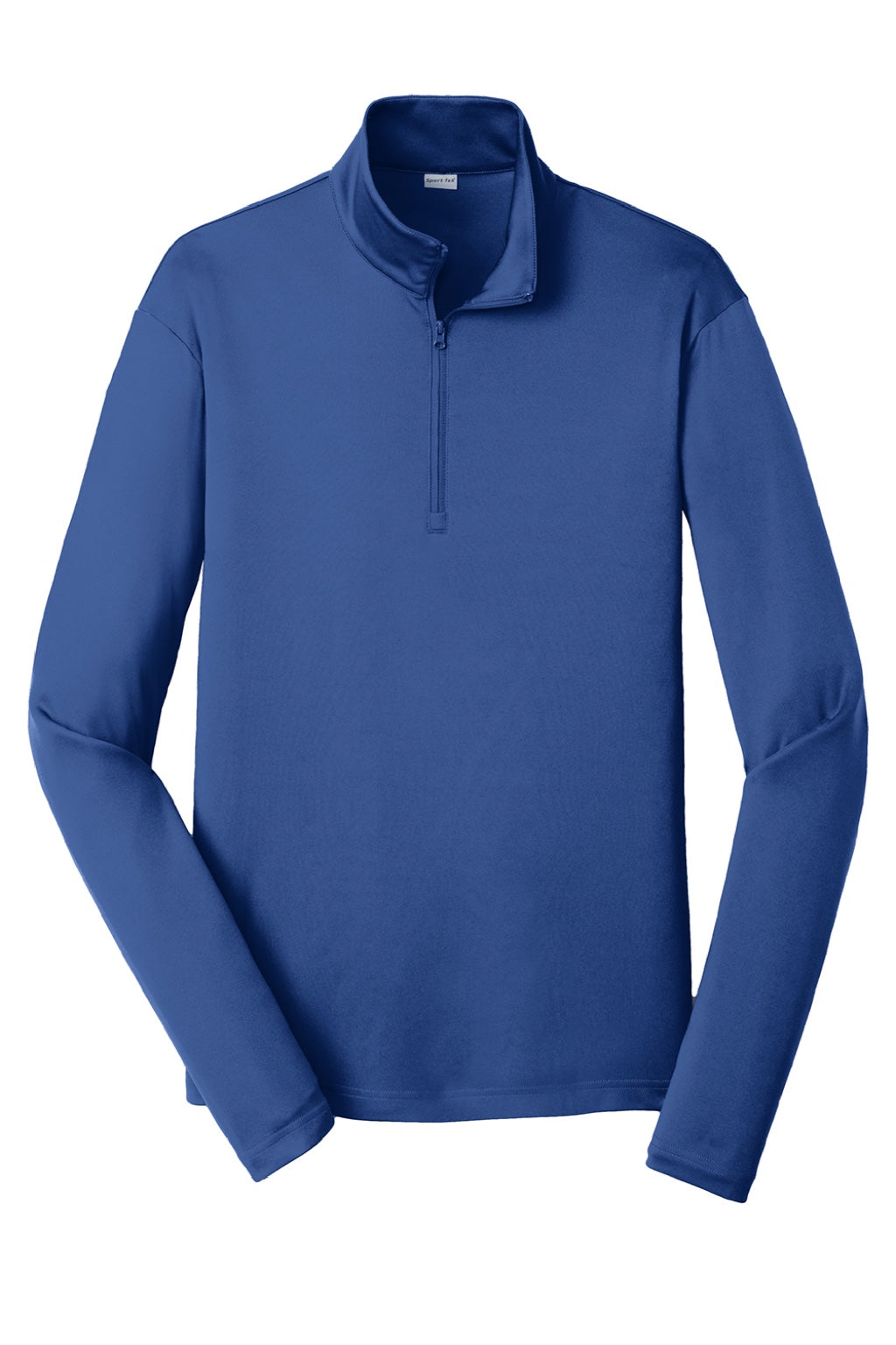 Sport-Tek ST357 Mens Competitor Moisture Wicking 1/4 Zip Sweatshirt Royal Blue Flat Front