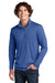 Sport-Tek ST357 Mens Competitor Moisture Wicking 1/4 Zip Sweatshirt Royal Blue Model Front