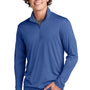 Sport-Tek Mens Competitor Moisture Wicking 1/4 Zip Sweatshirt - Royal Blue - Closeout