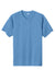 Sport-Tek ST359 Mens Moisture Wicking Competitor 2 Button Short Sleeve Henley Carolina Blue Flat Front