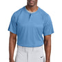 Sport-Tek Mens Moisture Wicking Competitor 2 Button Short Sleeve Henley - Carolina Blue