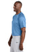 Sport-Tek ST359 Mens Moisture Wicking Competitor 2 Button Short Sleeve Henley Carolina Blue Model Side