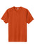 Sport-Tek ST359 Mens Moisture Wicking Competitor 2 Button Short Sleeve Henley Deep Orange Flat Front