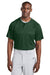 Sport-Tek ST359 Mens Moisture Wicking Competitor 2 Button Short Sleeve Henley Forest Green Model Front