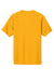 Sport-Tek ST359 Mens Moisture Wicking Competitor 2 Button Short Sleeve Henley Gold Flat Back