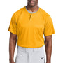 Sport-Tek Mens Moisture Wicking Competitor 2 Button Short Sleeve Henley - Gold