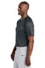 Sport-Tek ST359 Mens Moisture Wicking Competitor 2 Button Short Sleeve Henley Iron Grey Model Side