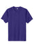 Sport-Tek ST359 Mens Moisture Wicking Competitor 2 Button Short Sleeve Henley Purple Flat Front