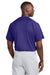 Sport-Tek ST359 Mens Moisture Wicking Competitor 2 Button Short Sleeve Henley Purple Model Back