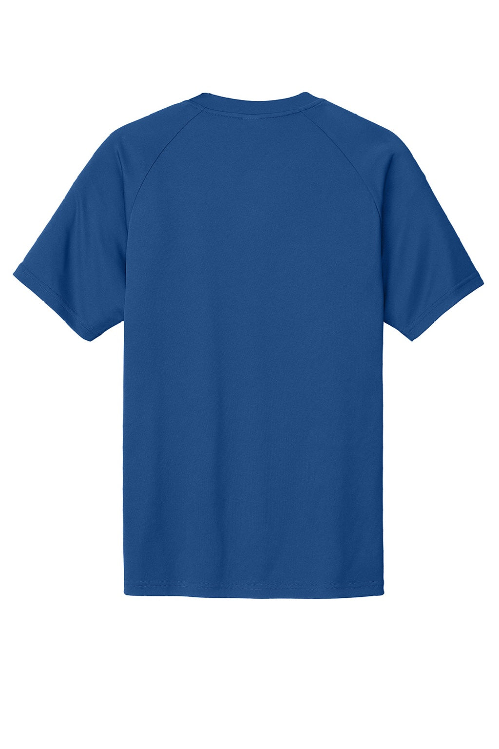 Sport-Tek ST359 Mens Moisture Wicking Competitor 2 Button Short Sleeve Henley Royal Blue Flat Back