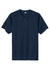 Sport-Tek ST359 Mens Moisture Wicking Competitor 2 Button Short Sleeve Henley True Navy Blue Flat Front