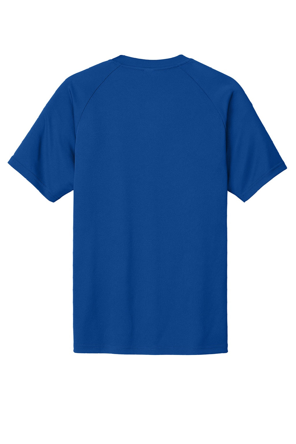 Sport-Tek ST359 Mens Moisture Wicking Competitor 2 Button Short Sleeve Henley True Royal Blue Flat Back