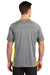 Sport-Tek ST361 Mens Contender Heather Moisture Wicking Short Sleeve Crewneck T-Shirt Heather Vintage Grey/Gold Model Back