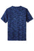Sport-Tek ST375 Mens Drift Camo Moisture Wicking Short Sleeve Crewneck T-Shirt Royal Blue Flat Back