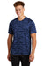 Sport-Tek ST375 Mens Drift Camo Moisture Wicking Short Sleeve Crewneck T-Shirt Royal Blue Model Front