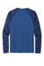 Sport-Tek ST376LS Mens Drift Camo Colorblock Moisture Wicking Long Sleeve Crewneck T-Shirt Royal Blue Flat Back