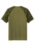 Sport-Tek ST376 Mens Drift Camo Colorblock Moisture Wicking Short Sleeve Crewneck T-Shirt Olive Drab Green Flat Back