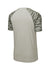 Sport-Tek ST376 Mens Drift Camo Colorblock Moisture Wicking Short Sleeve Crewneck T-Shirt Silver Grey Flat Back