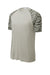 Sport-Tek ST376 Mens Drift Camo Colorblock Moisture Wicking Short Sleeve Crewneck T-Shirt Silver Grey Flat Front