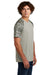 Sport-Tek ST376 Mens Drift Camo Colorblock Moisture Wicking Short Sleeve Crewneck T-Shirt Silver Grey Model Side