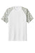 Sport-Tek ST376 Mens Drift Camo Colorblock Moisture Wicking Short Sleeve Crewneck T-Shirt White Flat Front