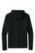 Sport-Tek ST420LSH Mens Posi-UV Pro Moisture Wicking Long Sleeve Hooded T-Shirt Hoodie Black Flat Back