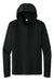 Sport-Tek ST420LSH Mens Posi-UV Pro Moisture Wicking Long Sleeve Hooded T-Shirt Hoodie Black Flat Front