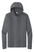 Sport-Tek ST420LSH Mens Posi-UV Pro Moisture Wicking Long Sleeve Hooded T-Shirt Hoodie Dark Smoke Grey Flat Front