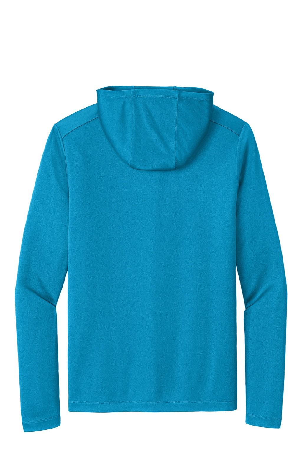 Sport-Tek ST420LSH Mens Posi-UV Pro Moisture Wicking Long Sleeve Hooded T-Shirt Hoodie Sapphire Blue Flat Back