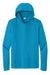 Sport-Tek ST420LSH Mens Posi-UV Pro Moisture Wicking Long Sleeve Hooded T-Shirt Hoodie Sapphire Blue Flat Front