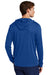 Sport-Tek ST420LSH Mens Posi-UV Pro Moisture Wicking Long Sleeve Hooded T-Shirt Hoodie True Royal Blue Model Back