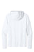Sport-Tek ST420LSH Mens Posi-UV Pro Moisture Wicking Long Sleeve Hooded T-Shirt Hoodie White Flat Back