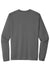 Sport-Tek ST420LS Mens Moisture Wicking Long Sleeve Crewneck T-Shirt Dark Smoke Grey Flat Back