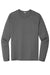 Sport-Tek ST420LS Mens Moisture Wicking Long Sleeve Crewneck T-Shirt Dark Smoke Grey Flat Front