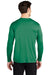 Sport-Tek ST420LS Mens Moisture Wicking Long Sleeve Crewneck T-Shirt Kelly Green Model Back